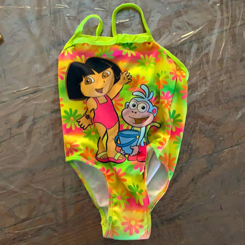 Girls Dora the Explorer one piece swimsuit 2 T